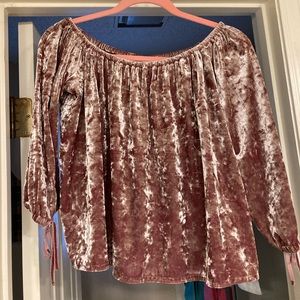 American Eagle Rosy off-the-shoulder Top